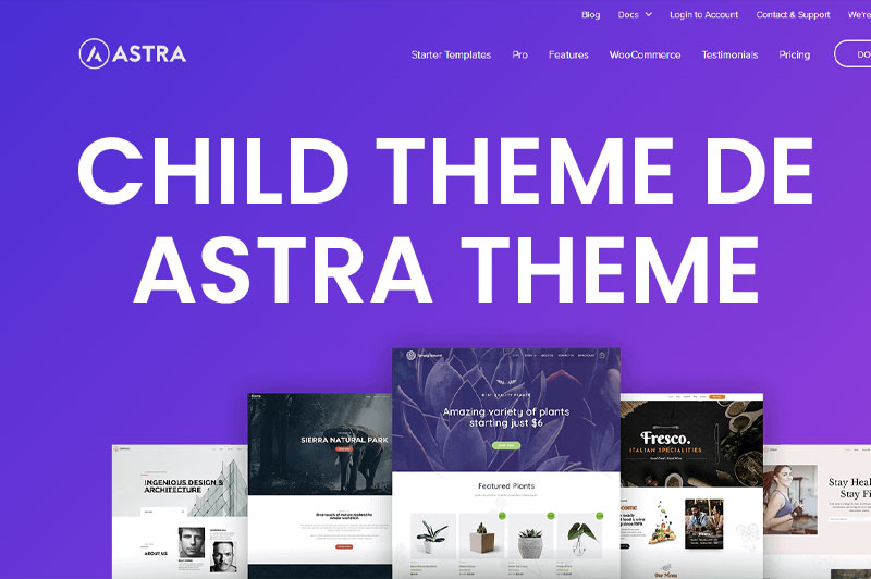 crear child theme astra